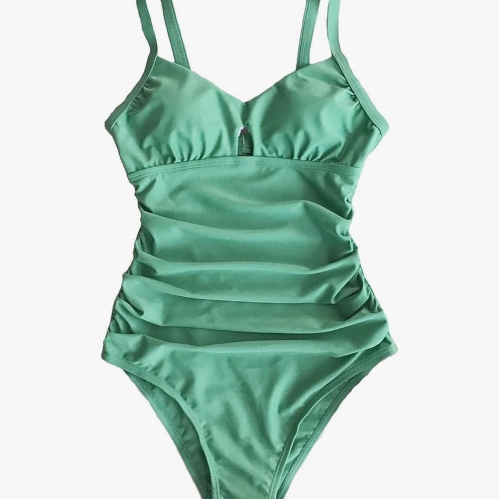 Cupshe Green One-Piece Swimsuit Size S